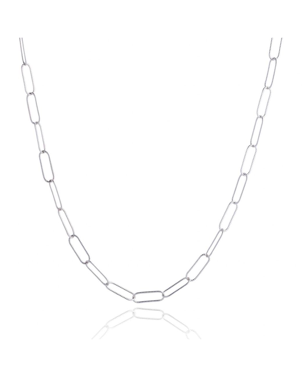 N'damus London Metallic Hatton Safe Sterling Chain Necklace