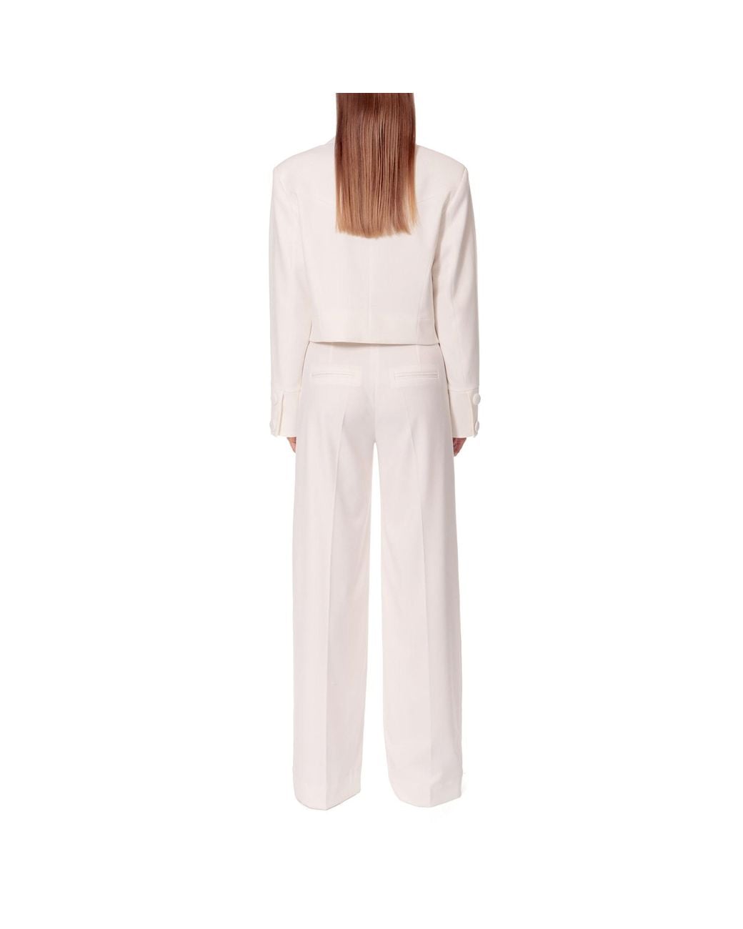 AGGI by HALEWSKI White Heidi Aesthetic Short Blazer