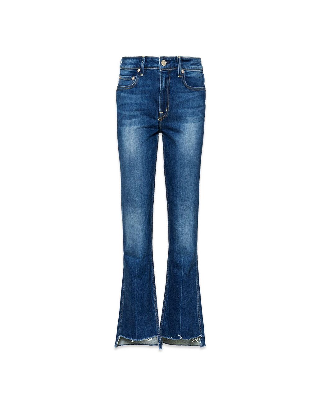 NOEND Blue Farrah Kick Flare Jeans