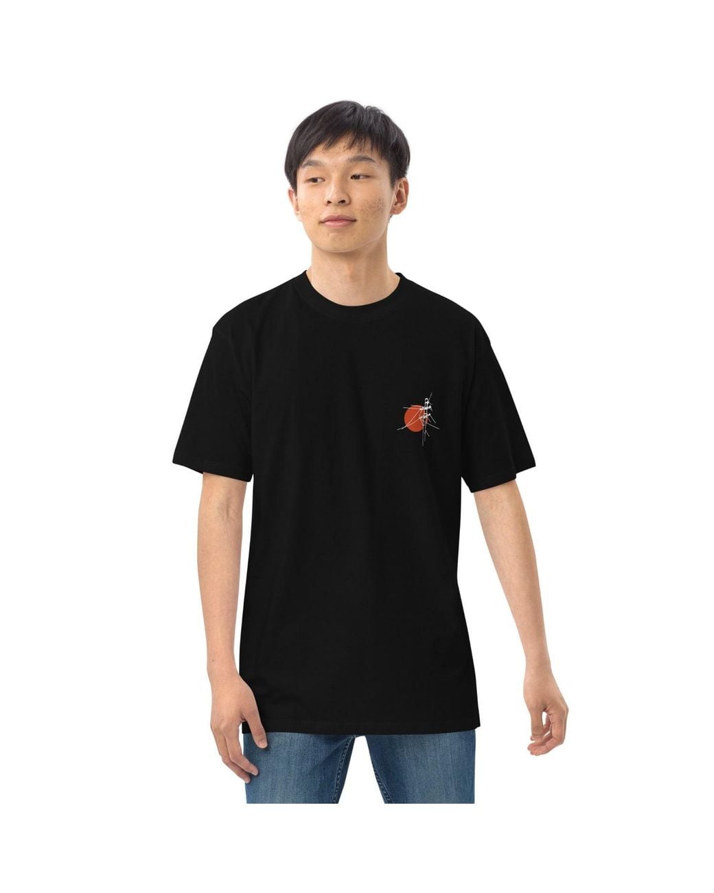 Anchor and Crew Black Four Gas Station Japan Era Heavy Cotton T-Shirt for men