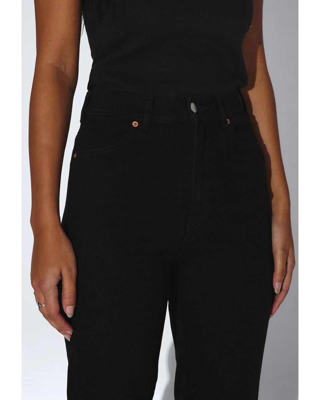 Dr. Denim Black Moxy High Straight
