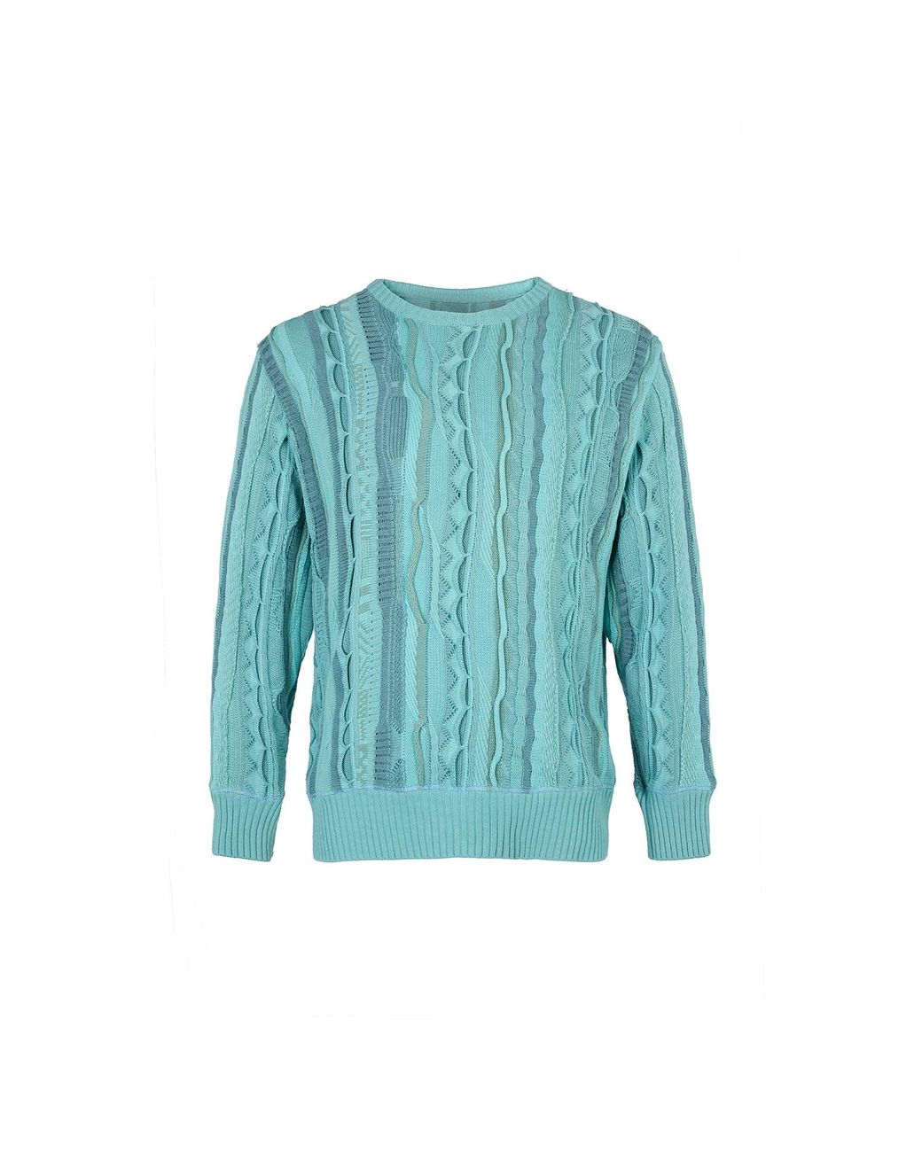 Ayana Designs Blue Crew Neck Pullover Knit