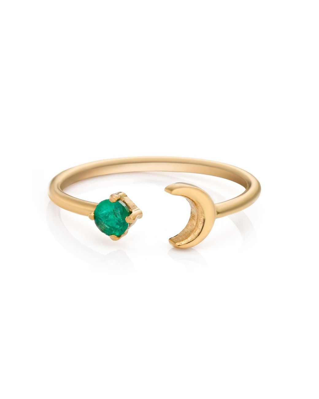 Preeti Sandhu Metallic Cosmic Emerald Ring