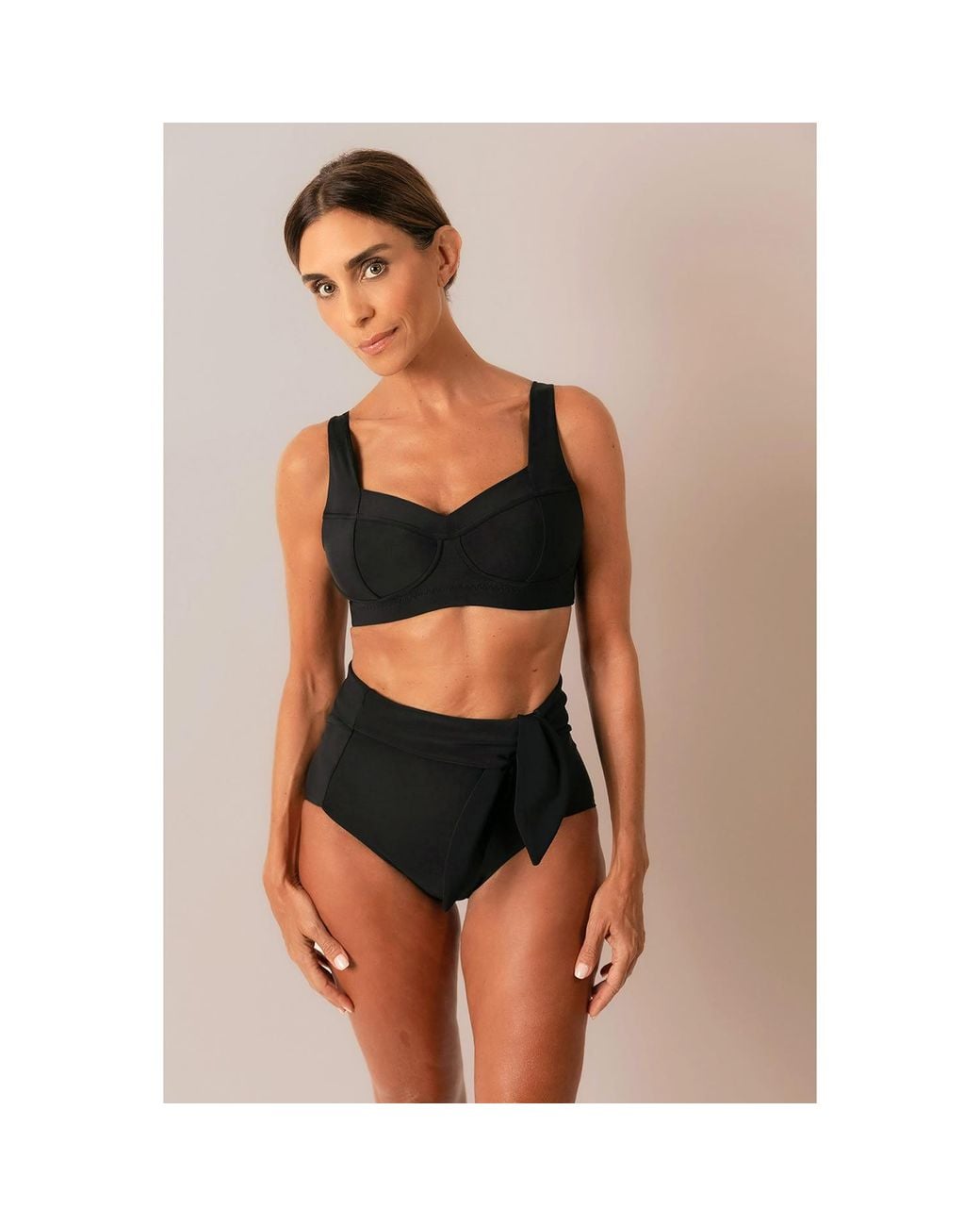 Serotone Swim Black Low Cut Tie Bottoms