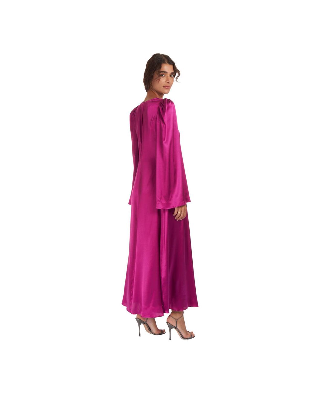 Sofia Tsereteli Purple Flare Dress