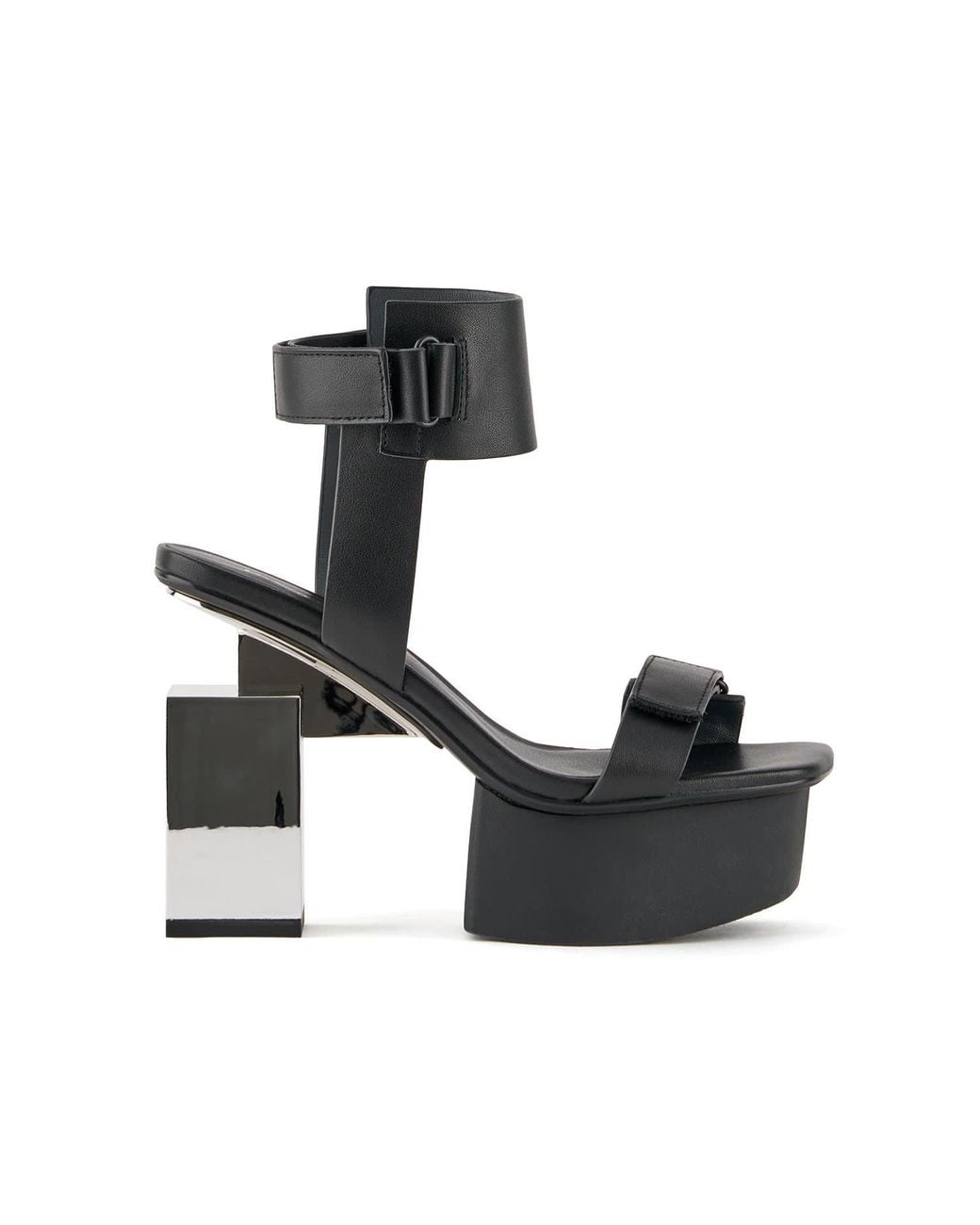 United Nude Black Cubist Sandal