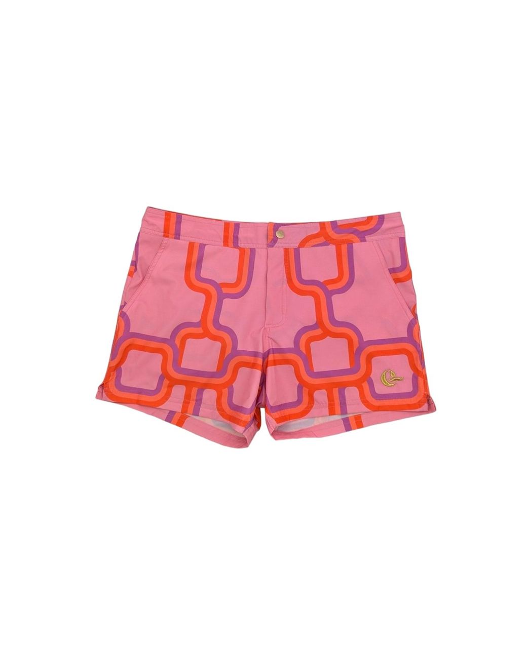 Julia Clancey Red Sunset Rooftop Board Short for men