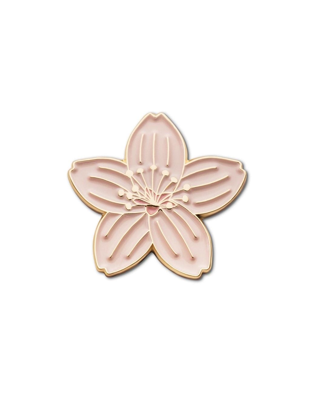 Make Heads Turn Pink Enamel Pin Sakura Blossom