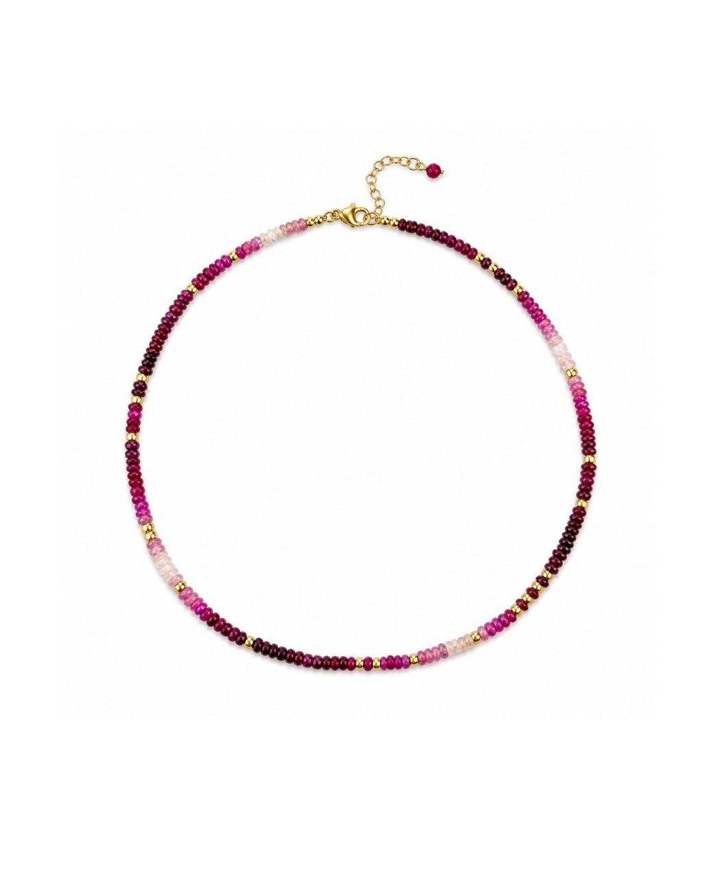 Lalinde Pink Ruby Shaded Necklace