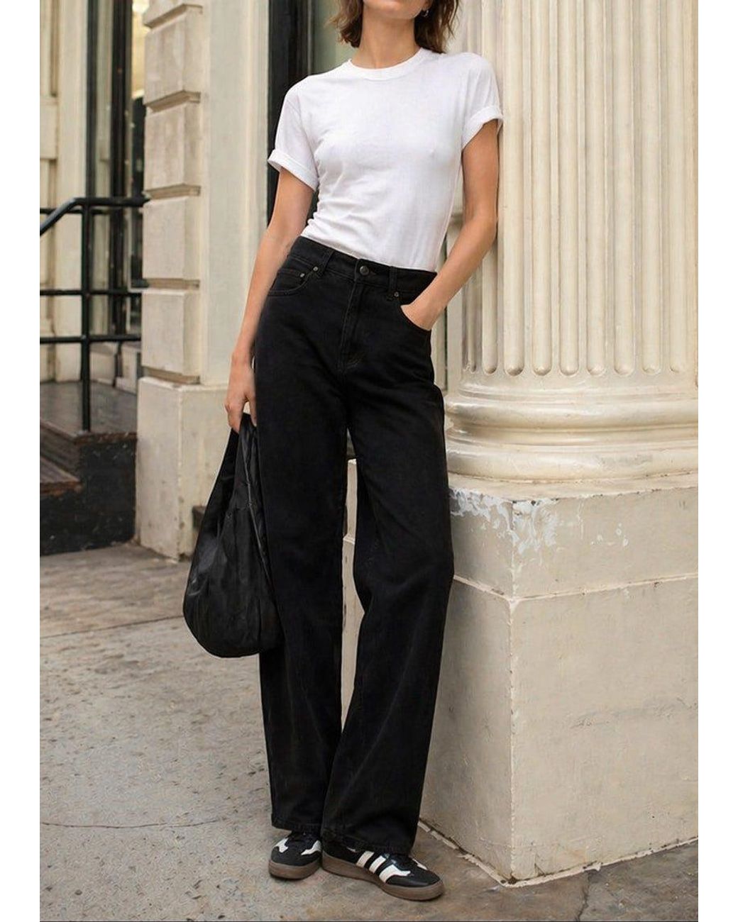 NOEND Black Kallie Relaxed Curve