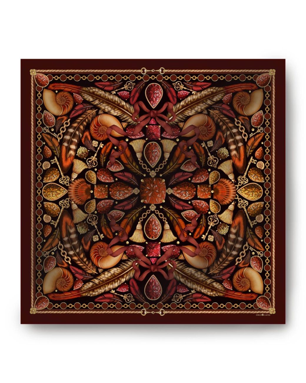 Emily Carter Brown The Feather Baroque Scarf