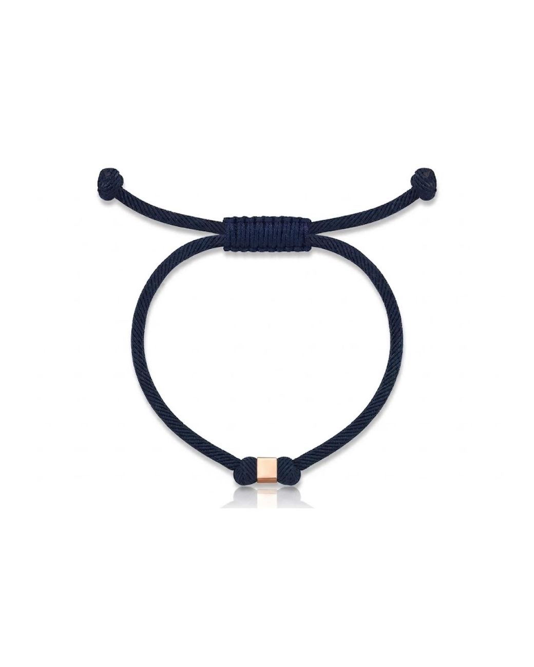 Reis Jewellery Blue Single Cube Rope Bracelet for men