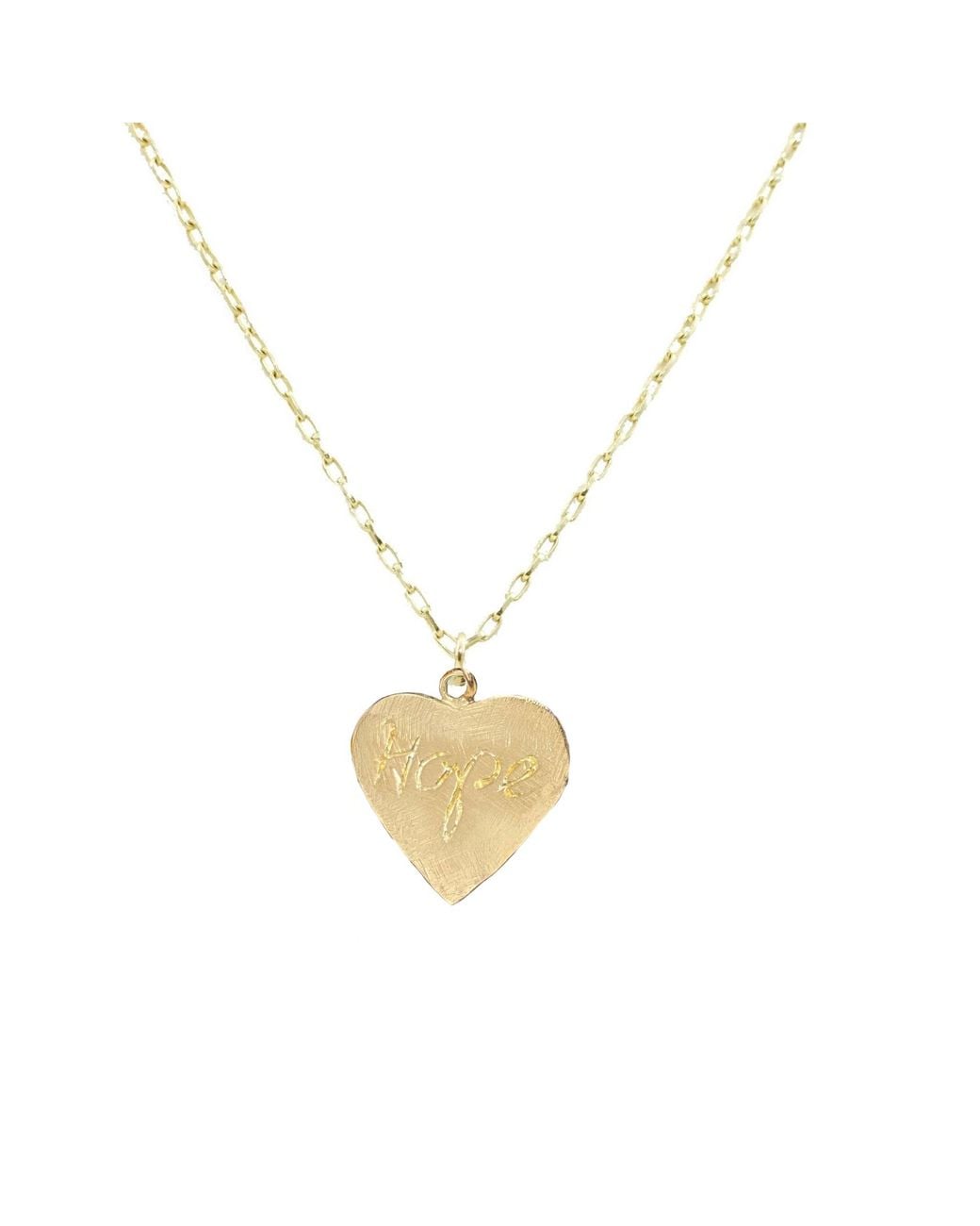 Marcia Moran Metallic Heart Pendant Necklace