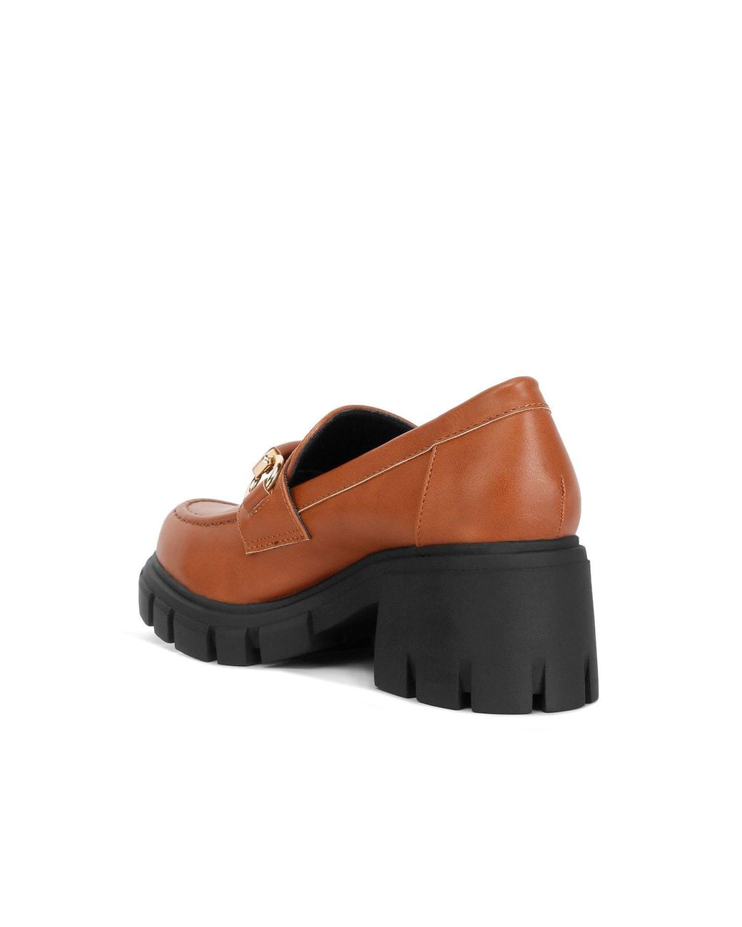 Rag & Co Brown Evangeline Chunky Platform Loafers