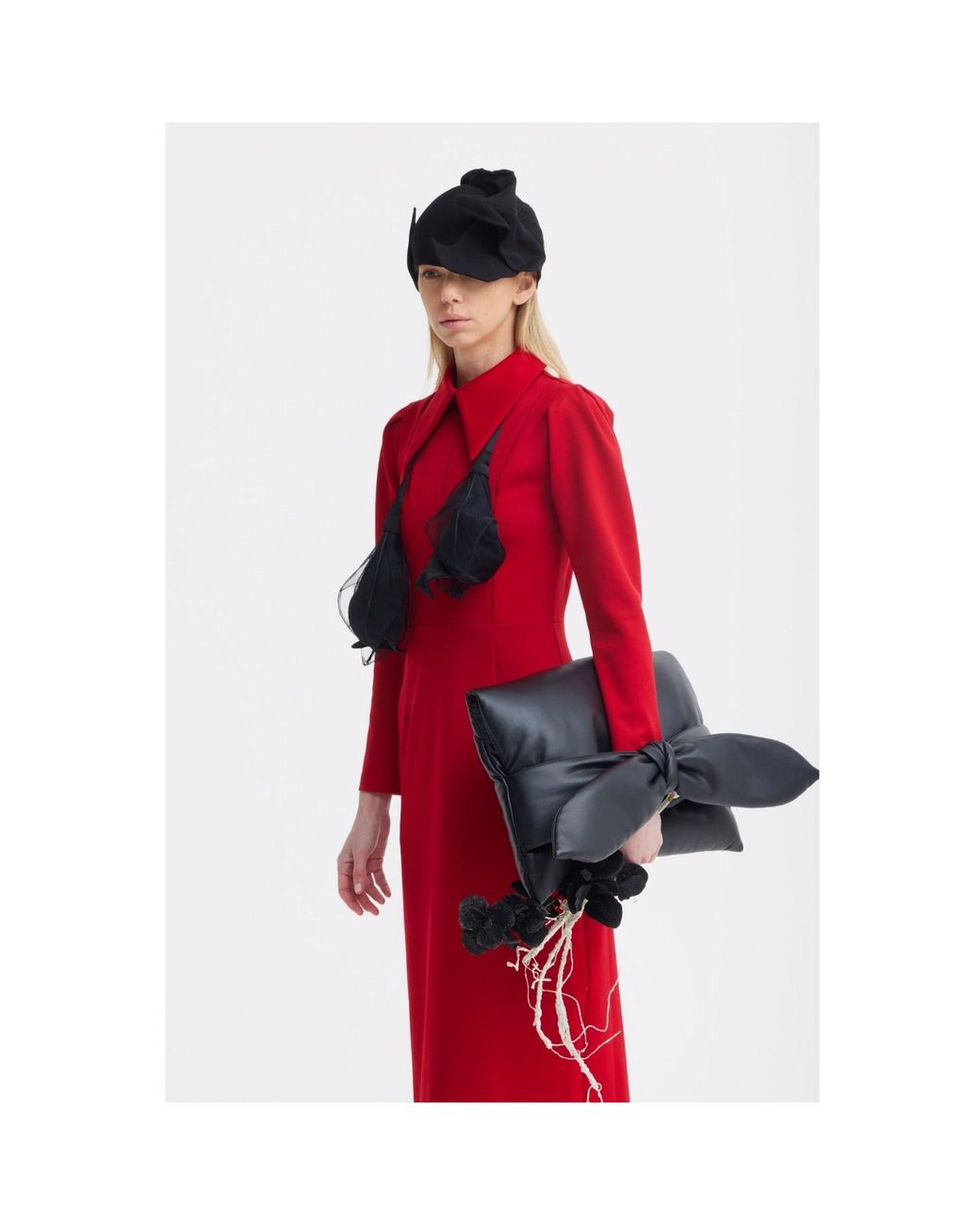 Julia Allert Black Headpiece – Evening Mini Hat Style