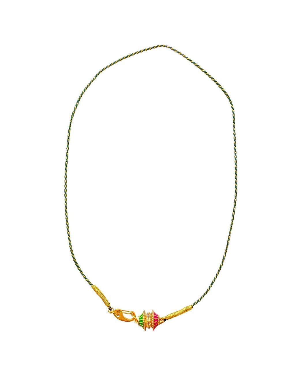 Smilla Brav Metallic Lucky Charm Cord Necklace