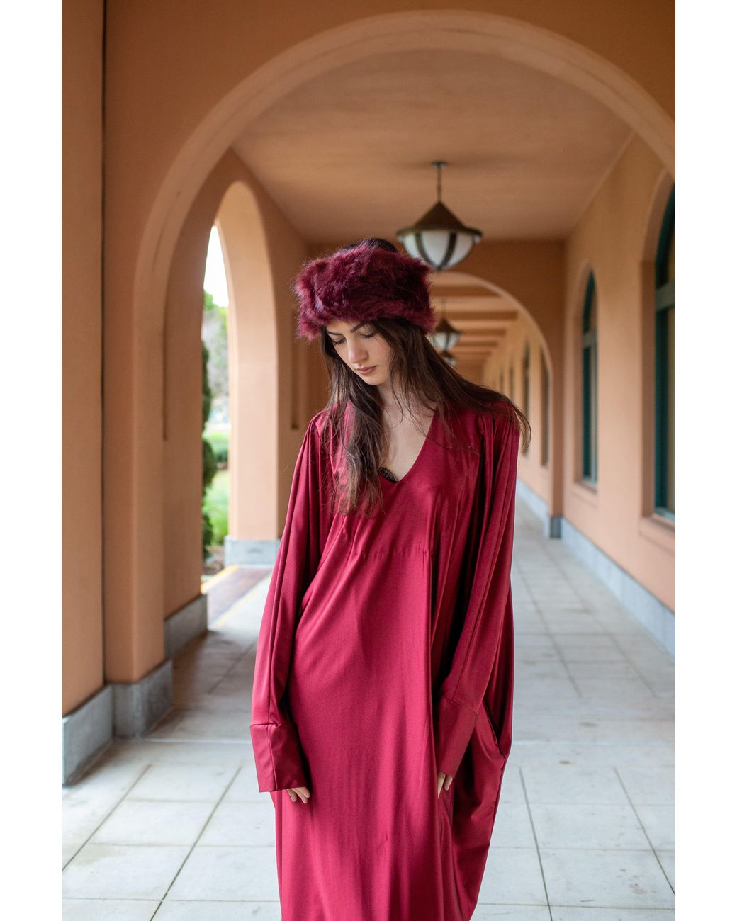 Jennafer Grace Red Gracie Caftan