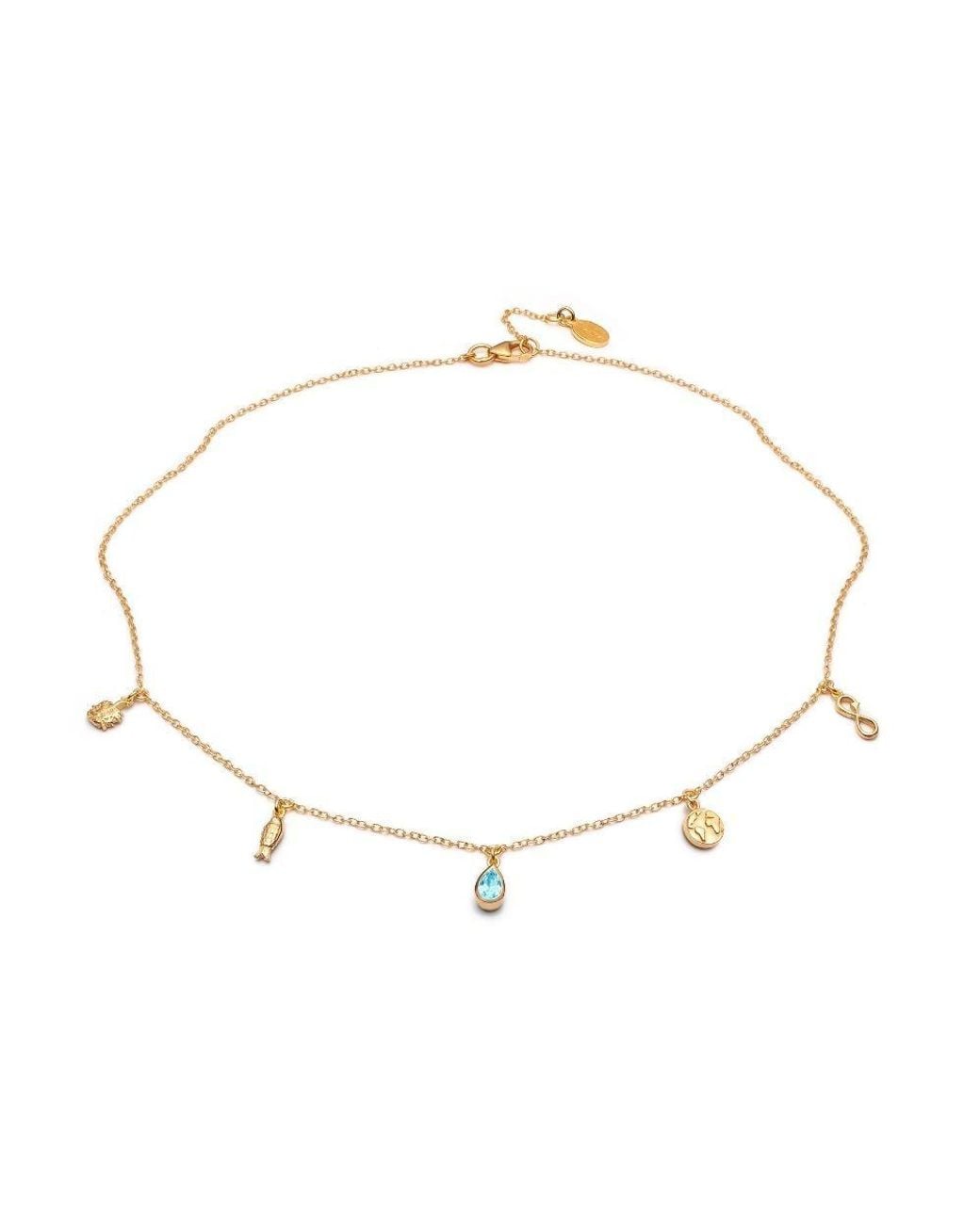 With Love Darling Metallic Planet Necklace