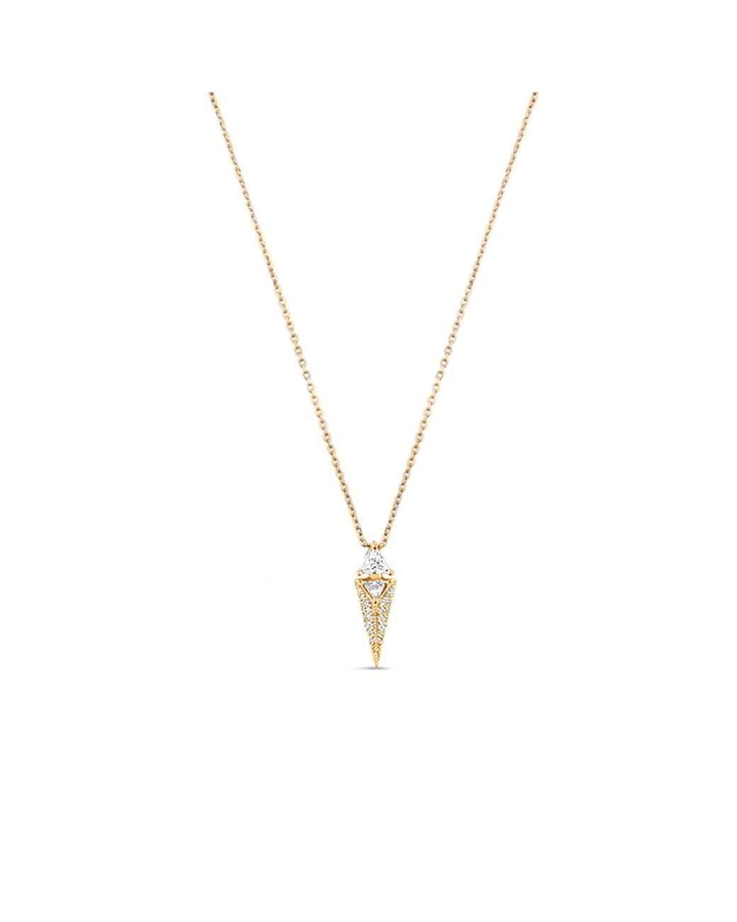 SALLY SKOUFIS Metallic Urge Pendent With Made Cz Diamond Stimulant