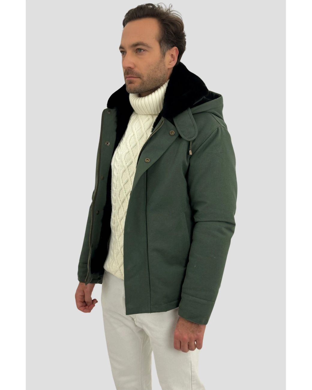 Coulange Green Parka Heritage Verte Kaki for men