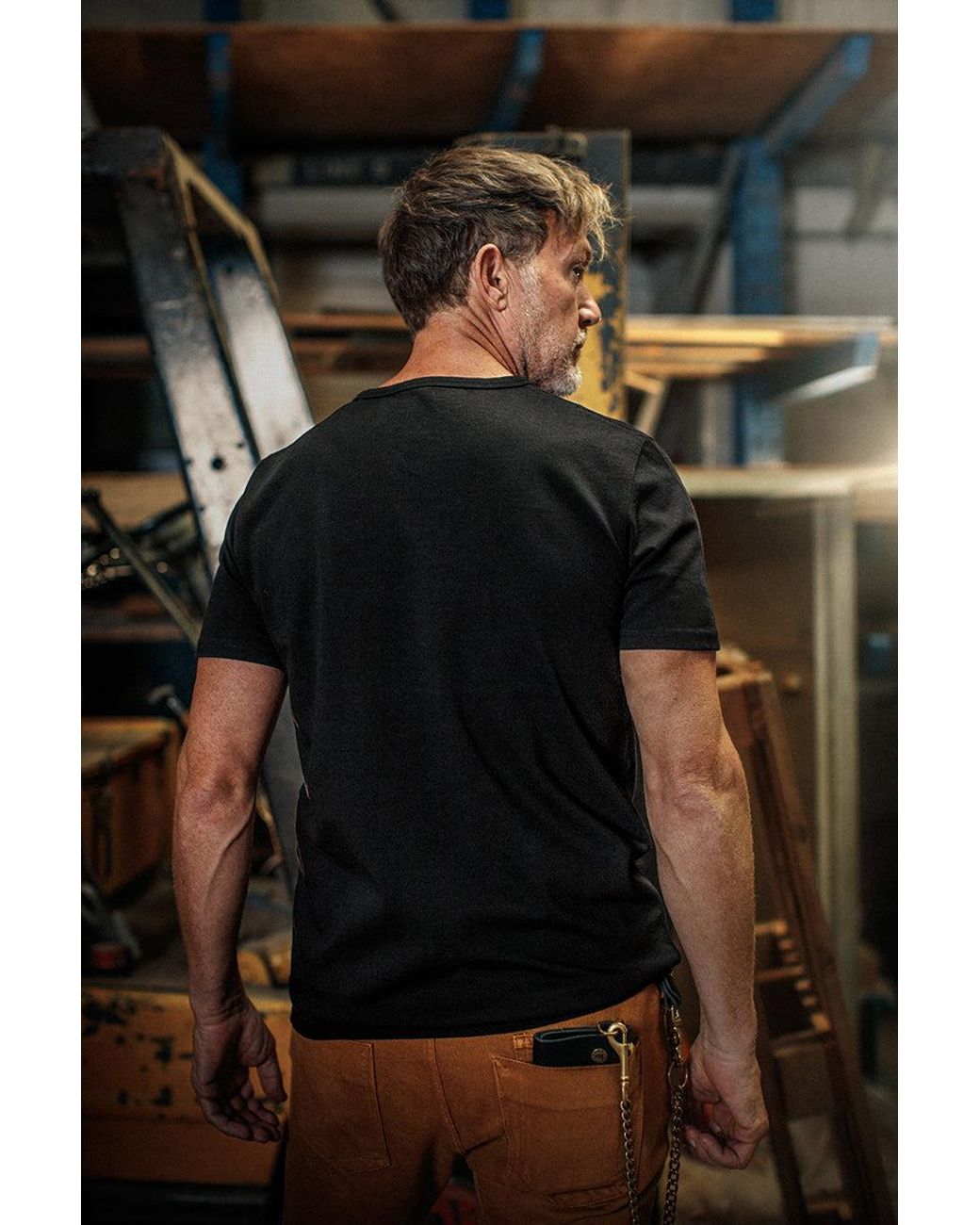 &SONS Trading Co Black Boxer Pocket T-Shirt for men
