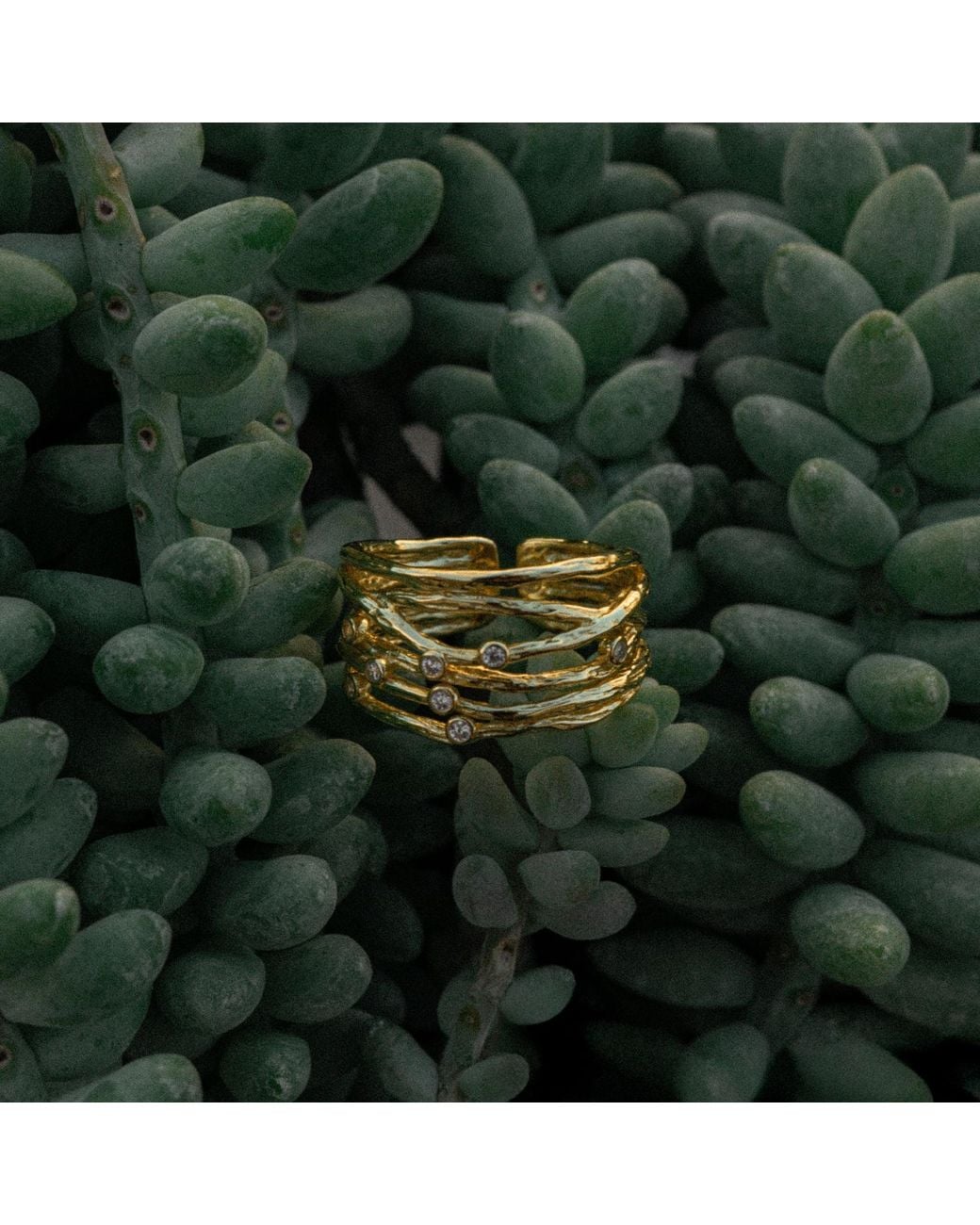Martina Rozenberg Smira Jewelry Metallic Roca Ring