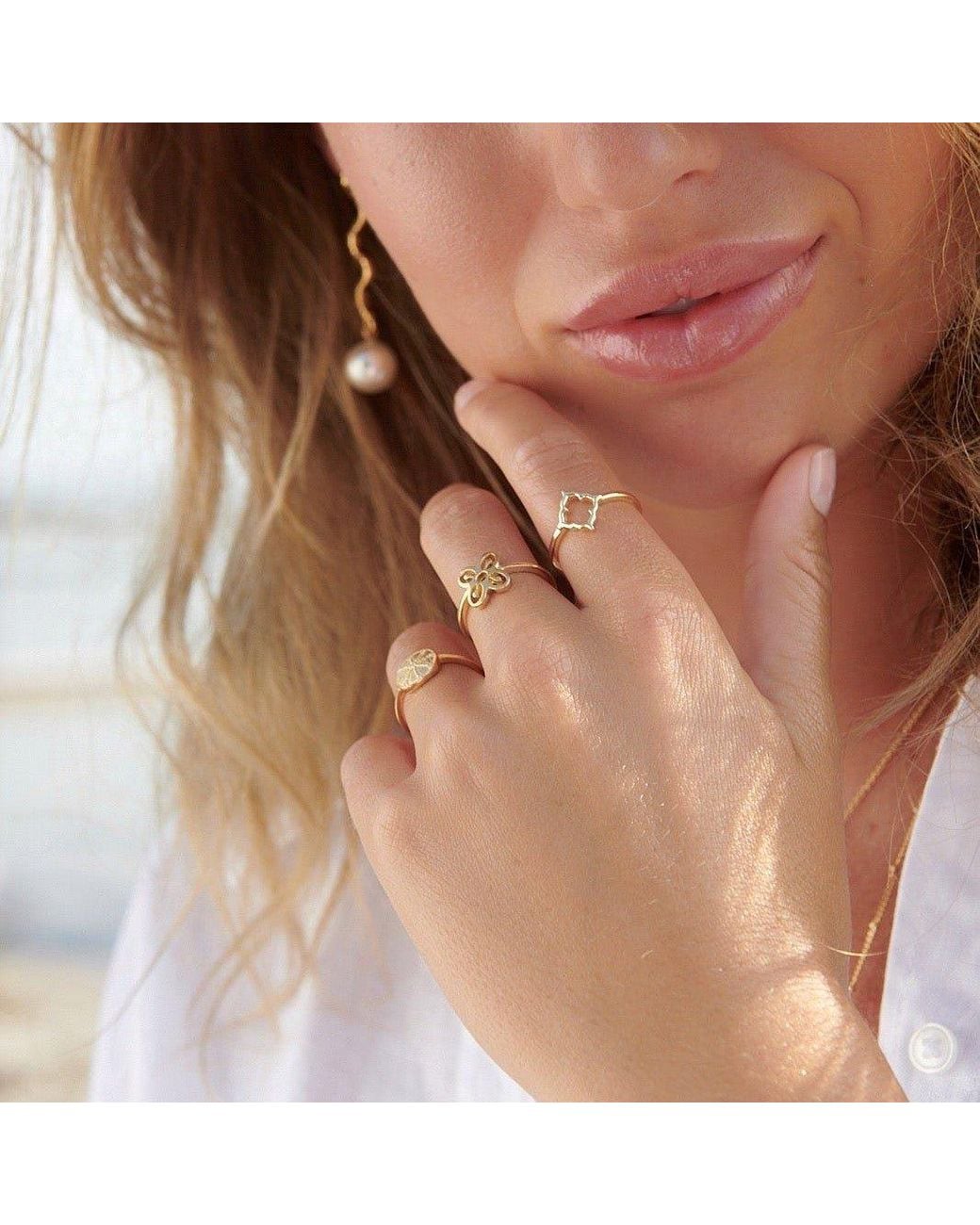 With Love Darling Metallic Community Ring