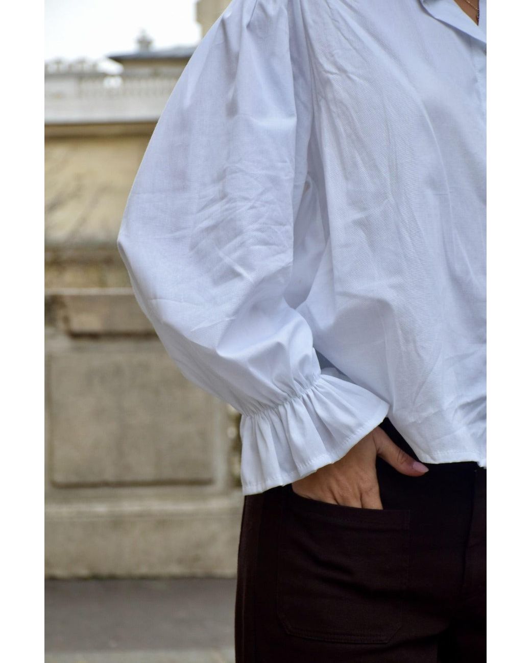 Mind Traveler White Bella Blouse