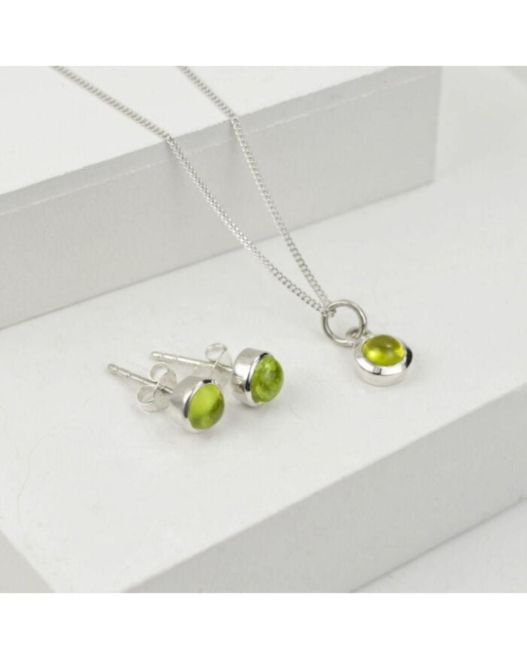The Jewellery Store London White August Birthstone Jewellery Set