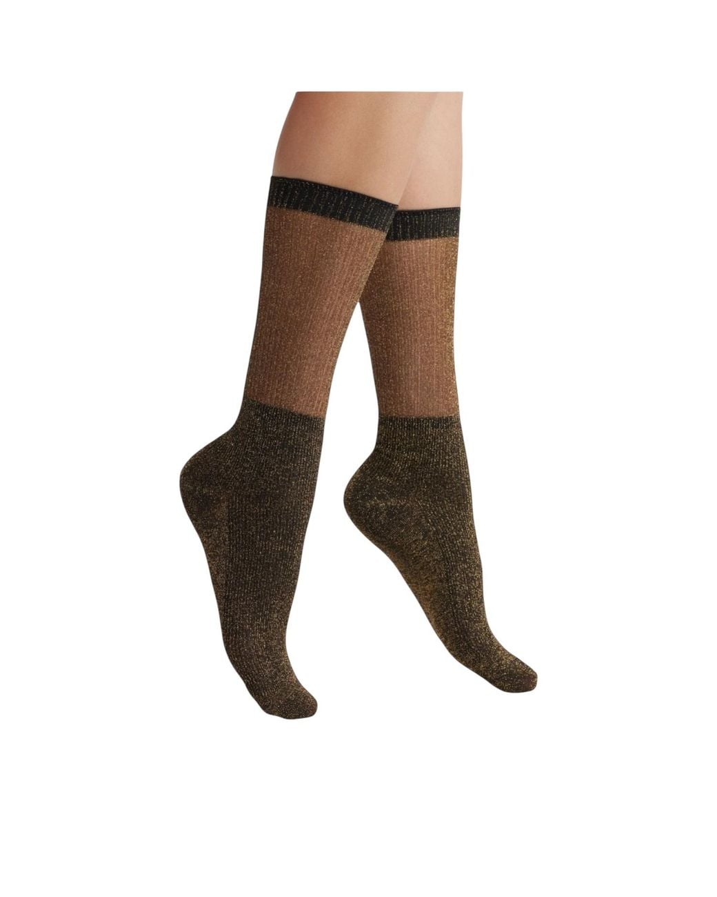 HIGH HEEL JUNGLE by KATHRYN EISMAN Black Glitter Dance Socks