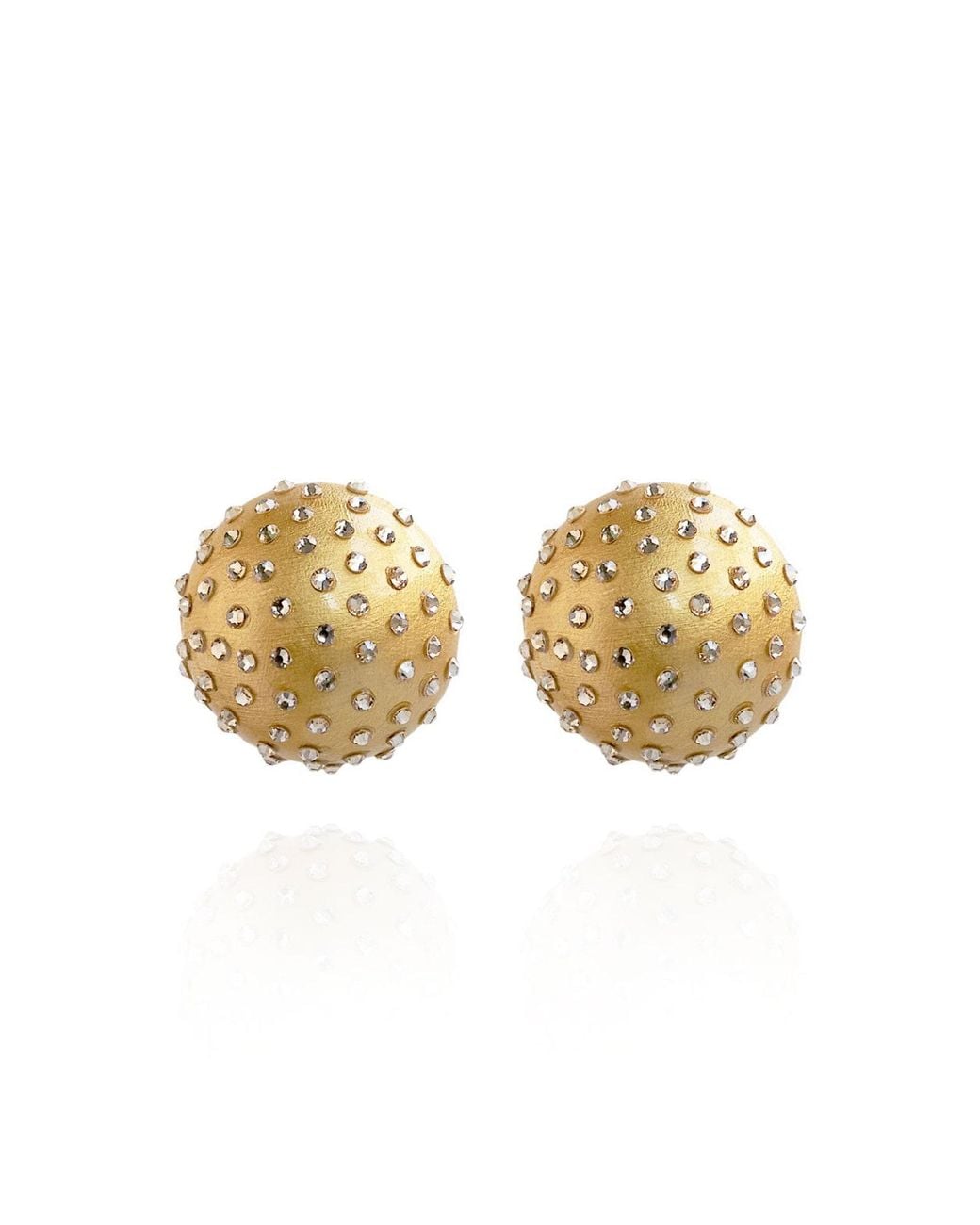 Saule Label Metallic Gaia Mini Jet Earrings