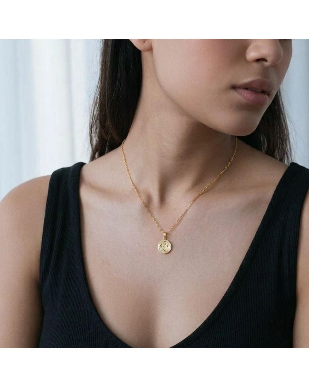 Uchi and Soto Metallic Nami Wave Pendant