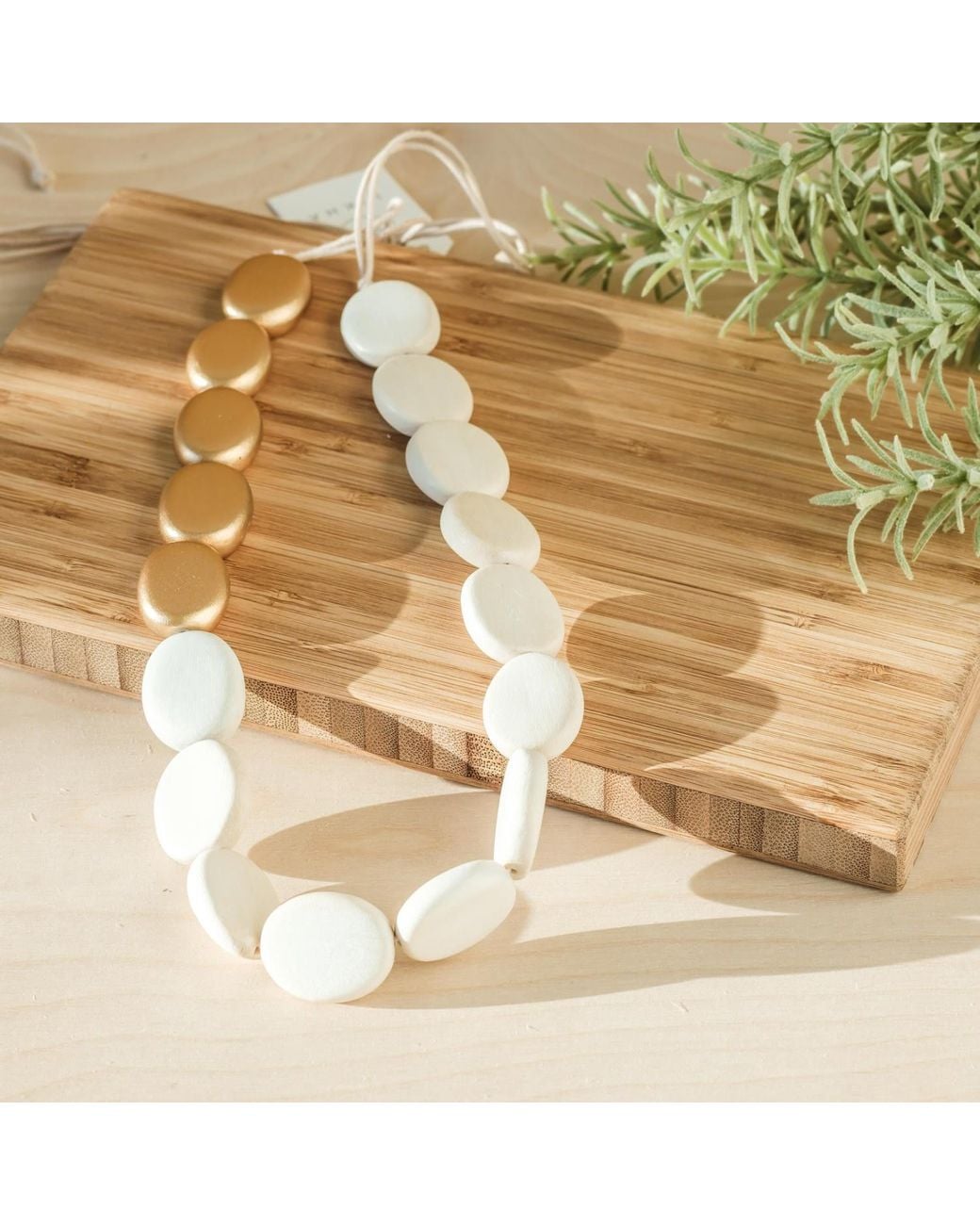 LIKHÂ Metallic Guija Statement Necklace