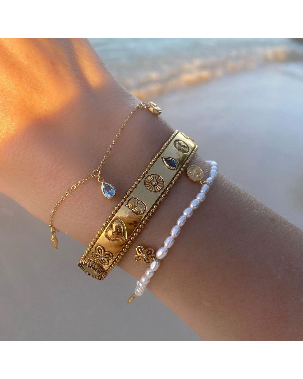With Love Darling Metallic Planet Bracelet