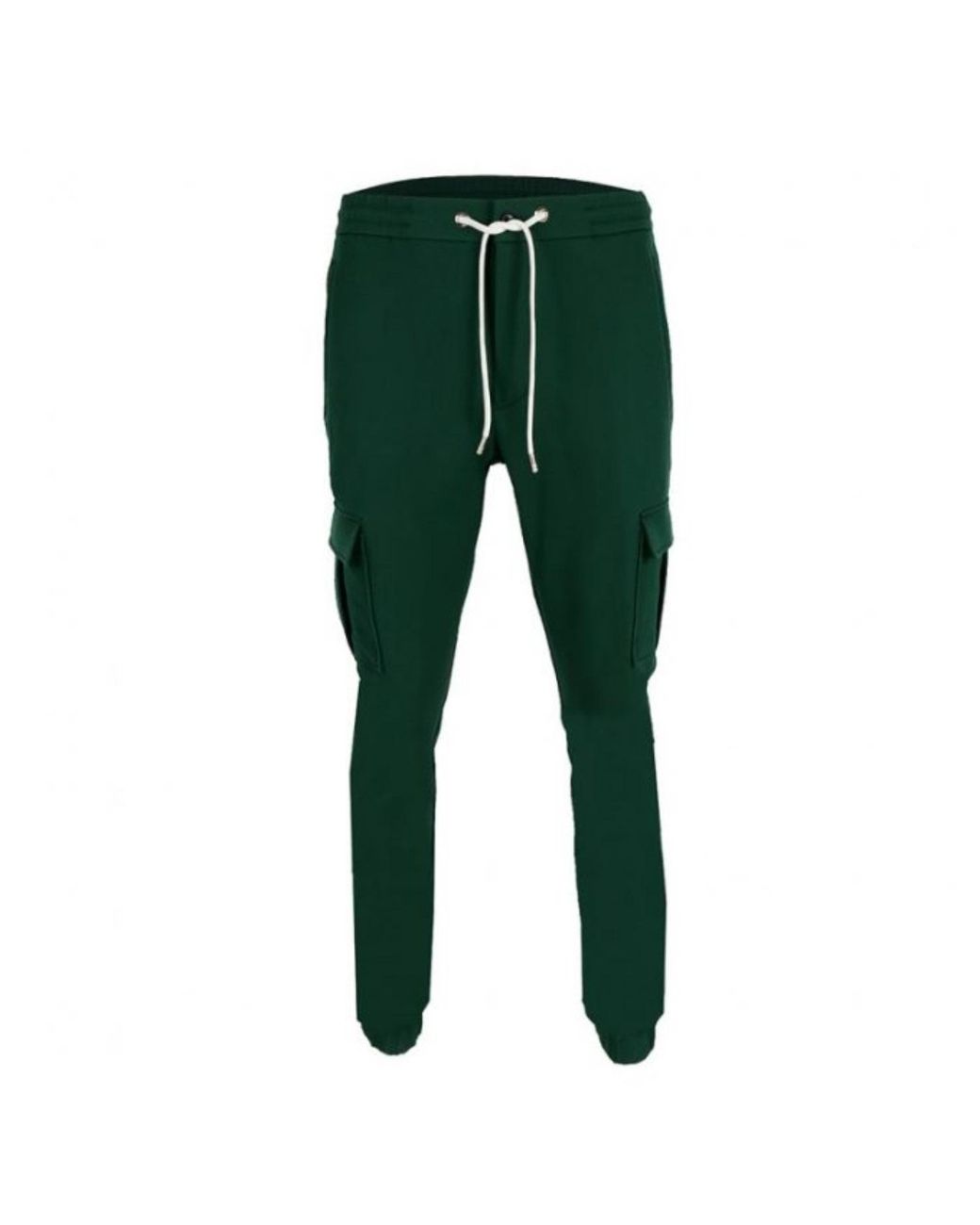 DAVID WEJ Green Ashford Drawstring Trousers With Cargo Pockets – for men