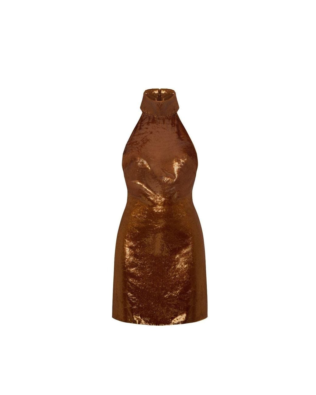 OSCARMORRIS Brown Icône Bronze Dress