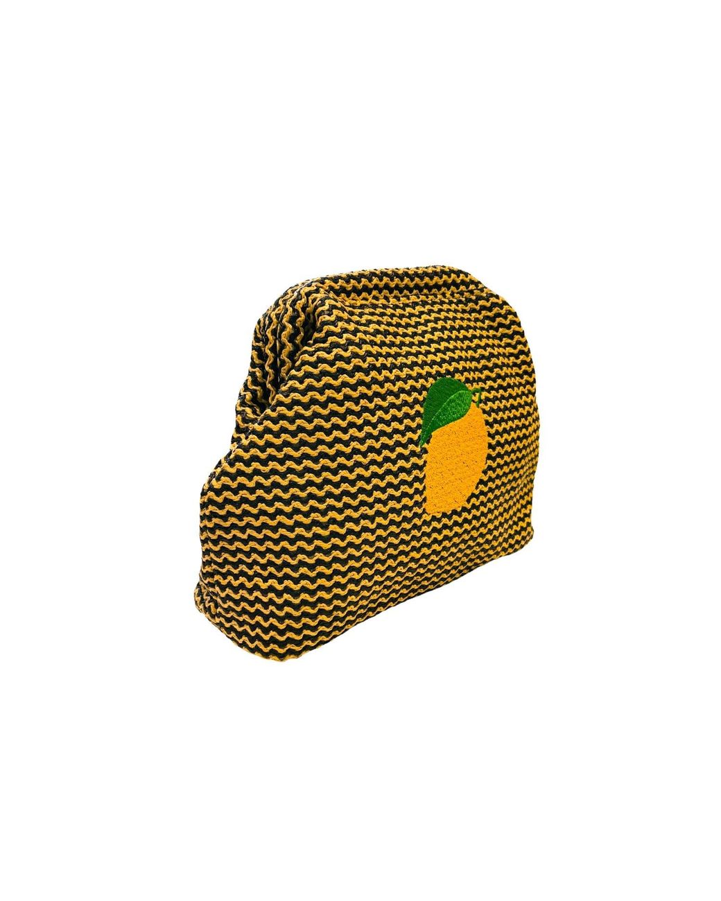 Lilly Loves Green Lemon Beach Clutch Bag