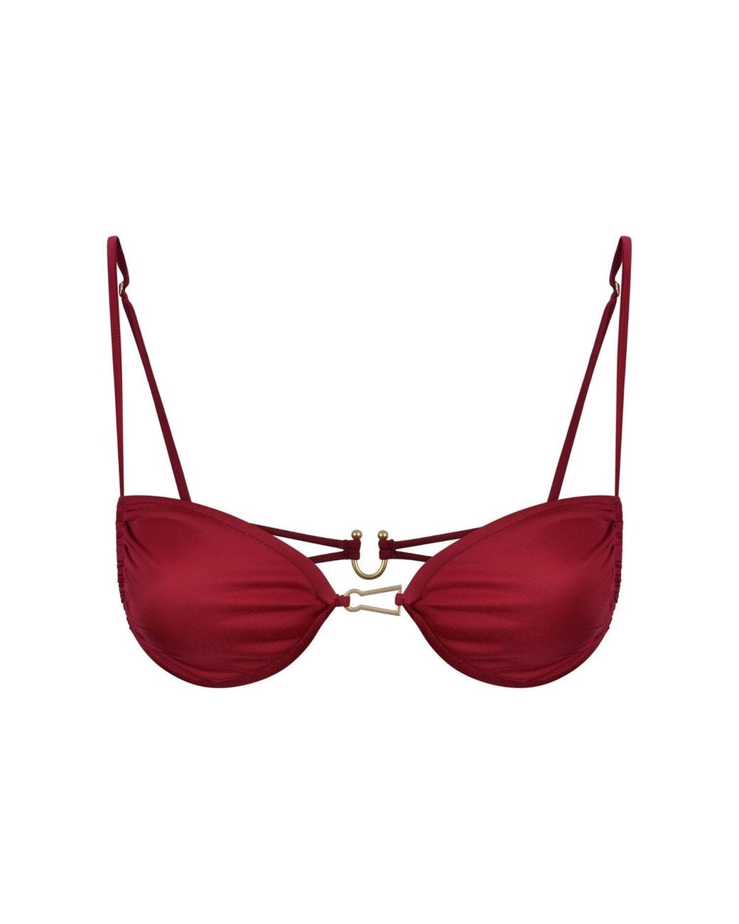 Bianca Resortwear Red Calla Bikini Top