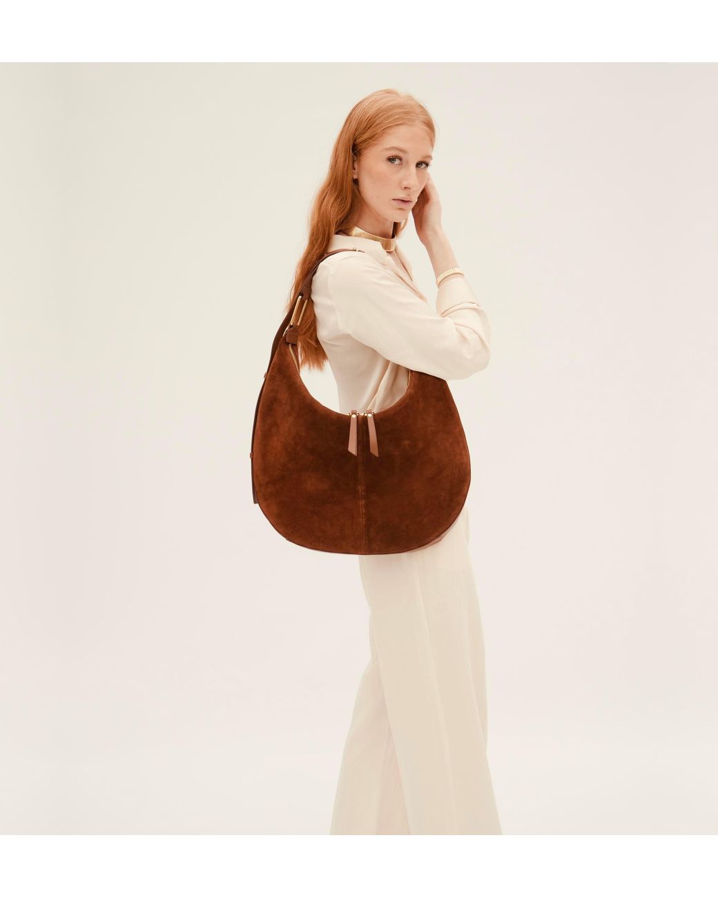 Apatchy London Brown The Nora Tan Suede Bag
