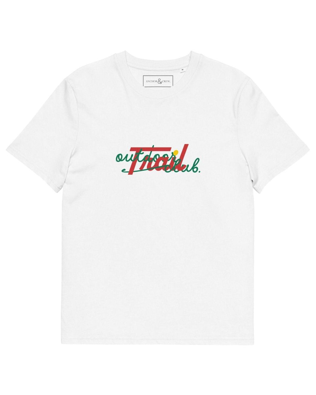 Anchor and Crew White Outdoor Trail Club Supply Organic Cotton T-Shirt