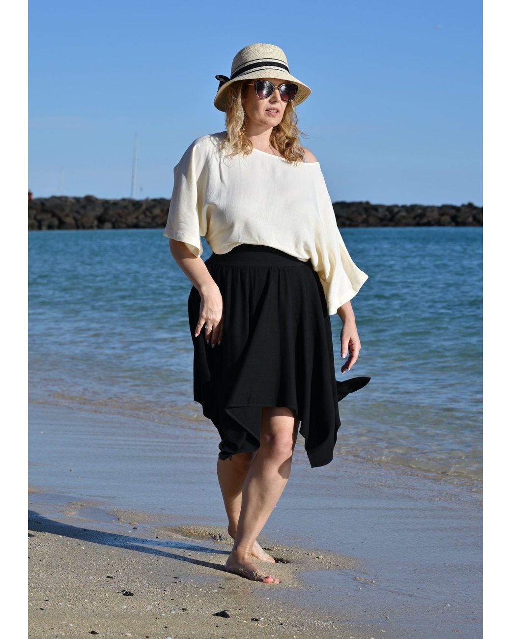 Frock Tales Black Calypso Mini Hanky Skirt