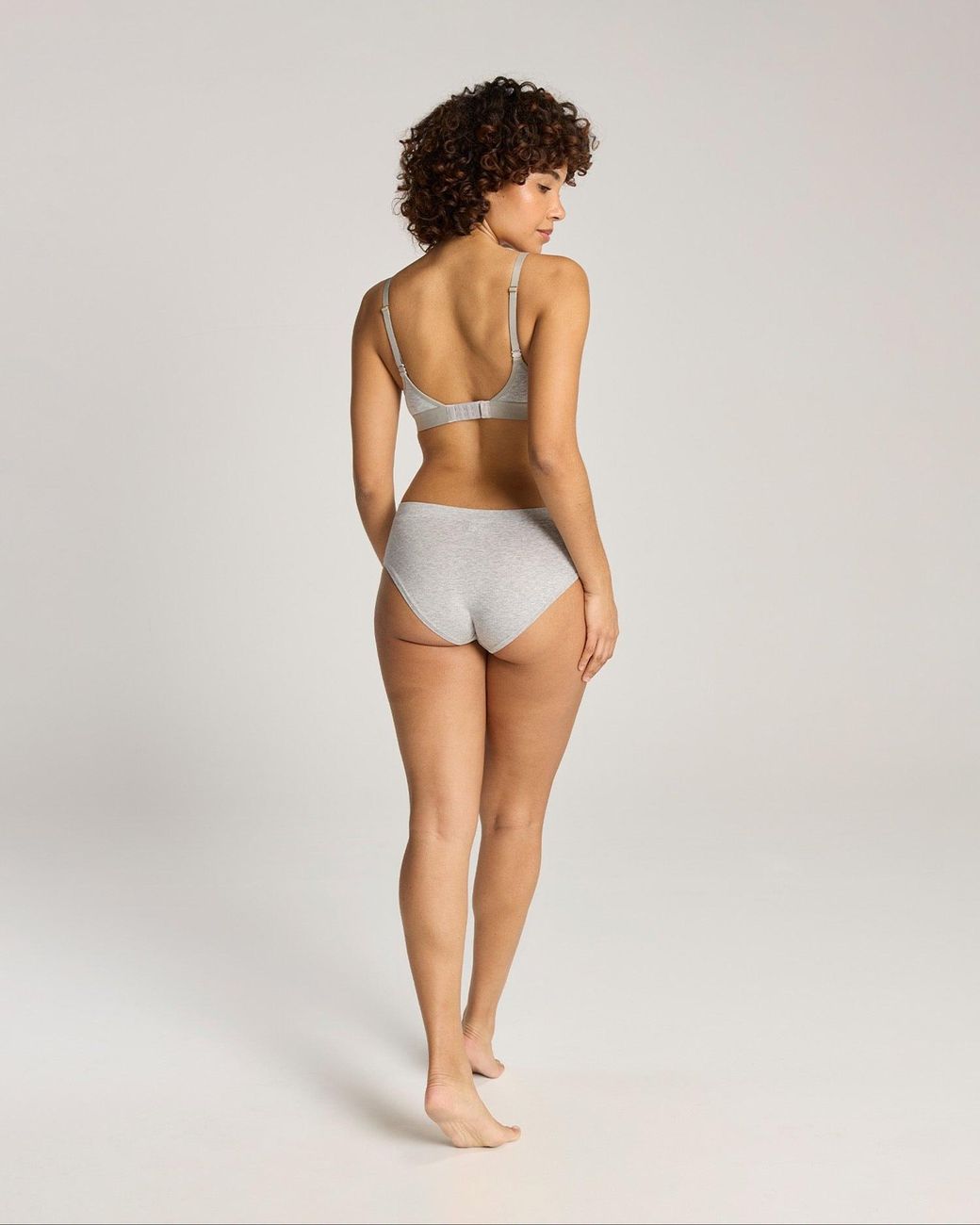 Nudea White Cotton Modal Contour Scoop Bralette