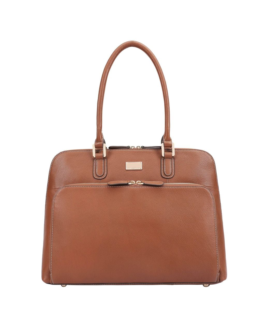 Paul Costelloe Brown Filton Leather Tote Bag