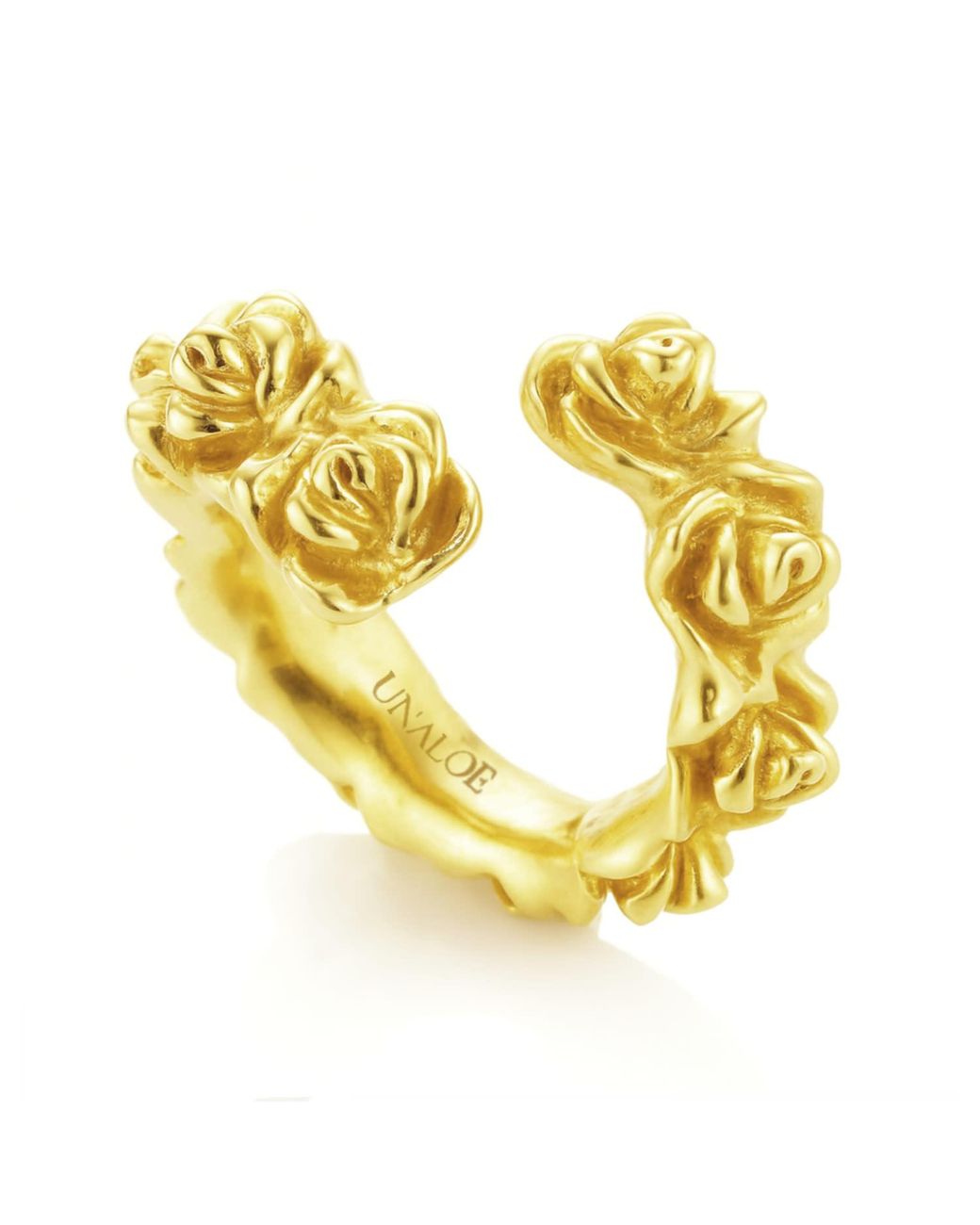 Unaloe Metallic Contrary Ring