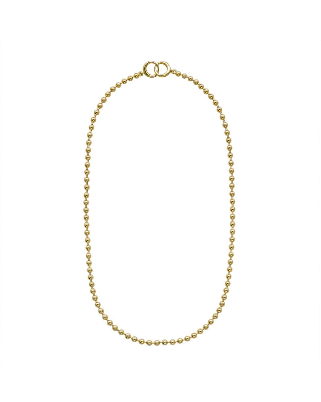 Onia Metallic Maxi Sphere Long Chain Waist Chain