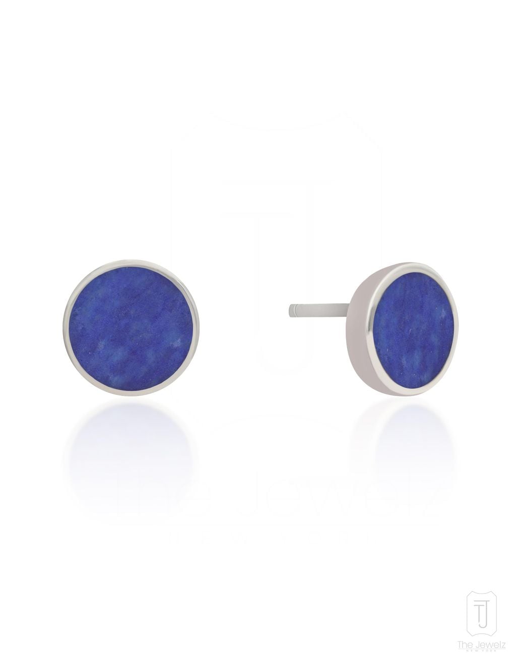 The Jewelz Blue Neutrals Tide Lapis Studs Earrings for men