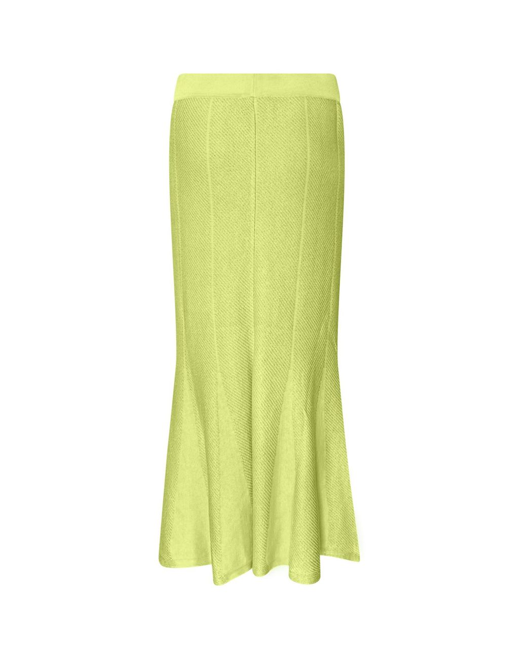 Perlavera Yellow Pony Apple Knitted Elastic Waist Band Skirt