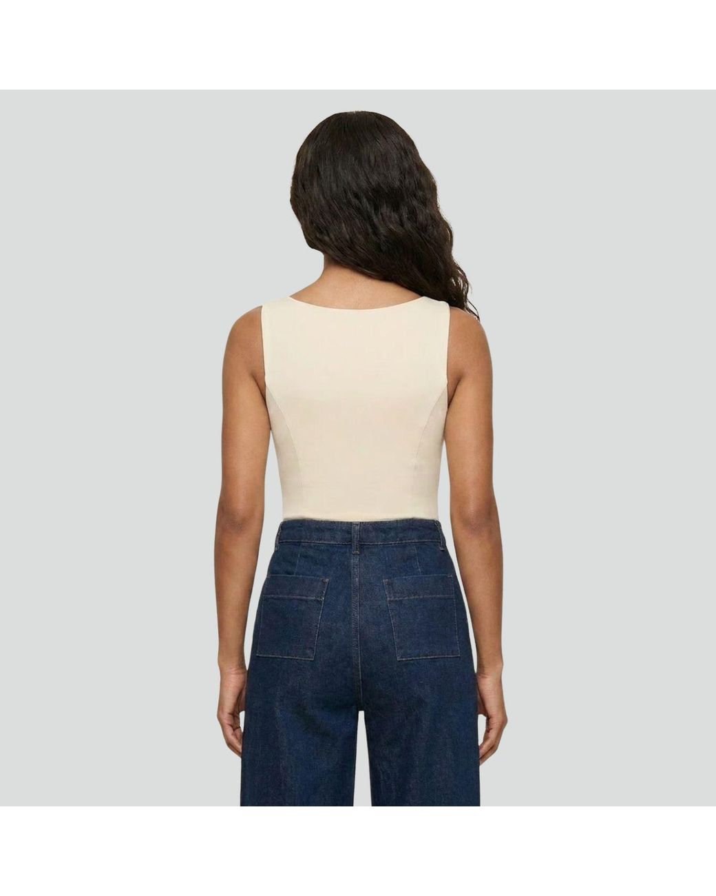 Rive & Rituel White Neutrals Larisa Ivory Bodysuit