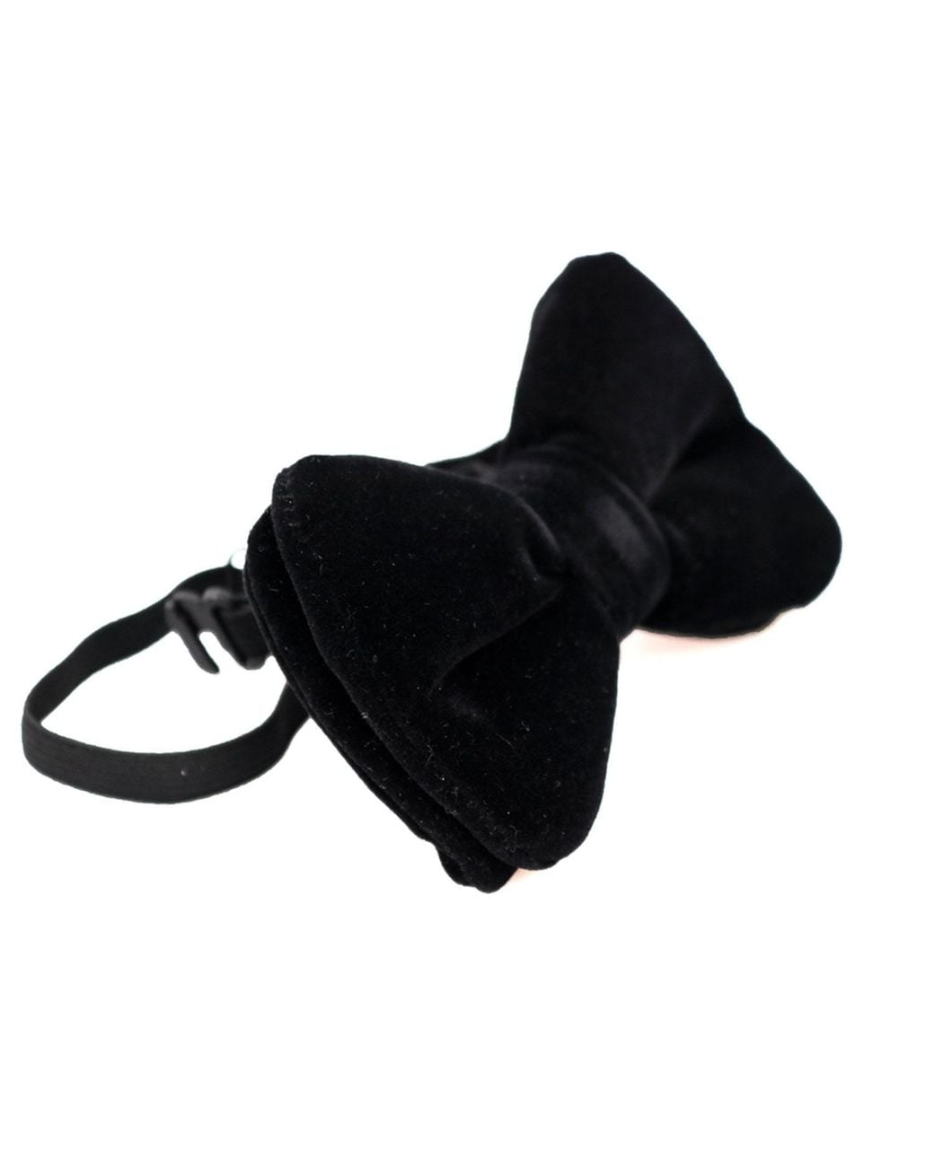 DAVID WEJ Black Velvet Pretied Bow Tie – for men
