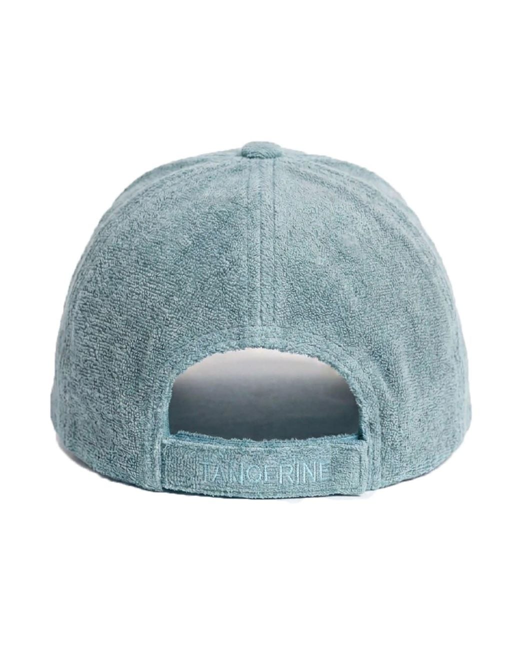 Maison Tangerine Blue Terry Cotton Baseball Cap Sea Moss for men